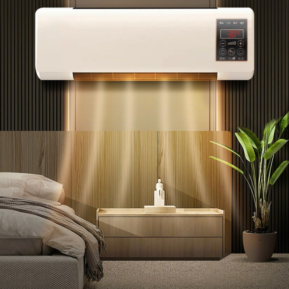 MUNDO MAGIA - Calefactor Para Pared Eléctrico Y Refrigeración Hogar