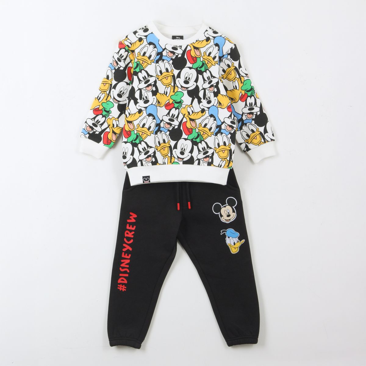 DISNEY - Conjunto Buzo Niño Print Mickey & Friends Blanco Disney