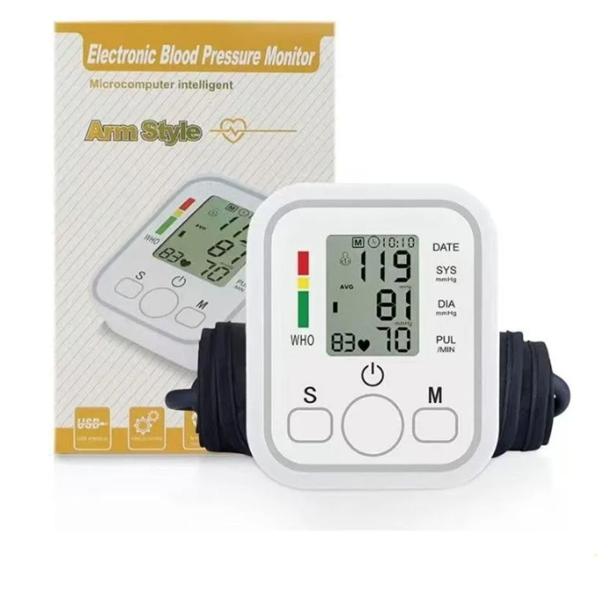 IRM - Monitor De Presión Arterial Digital Automático Arm Style Blanco