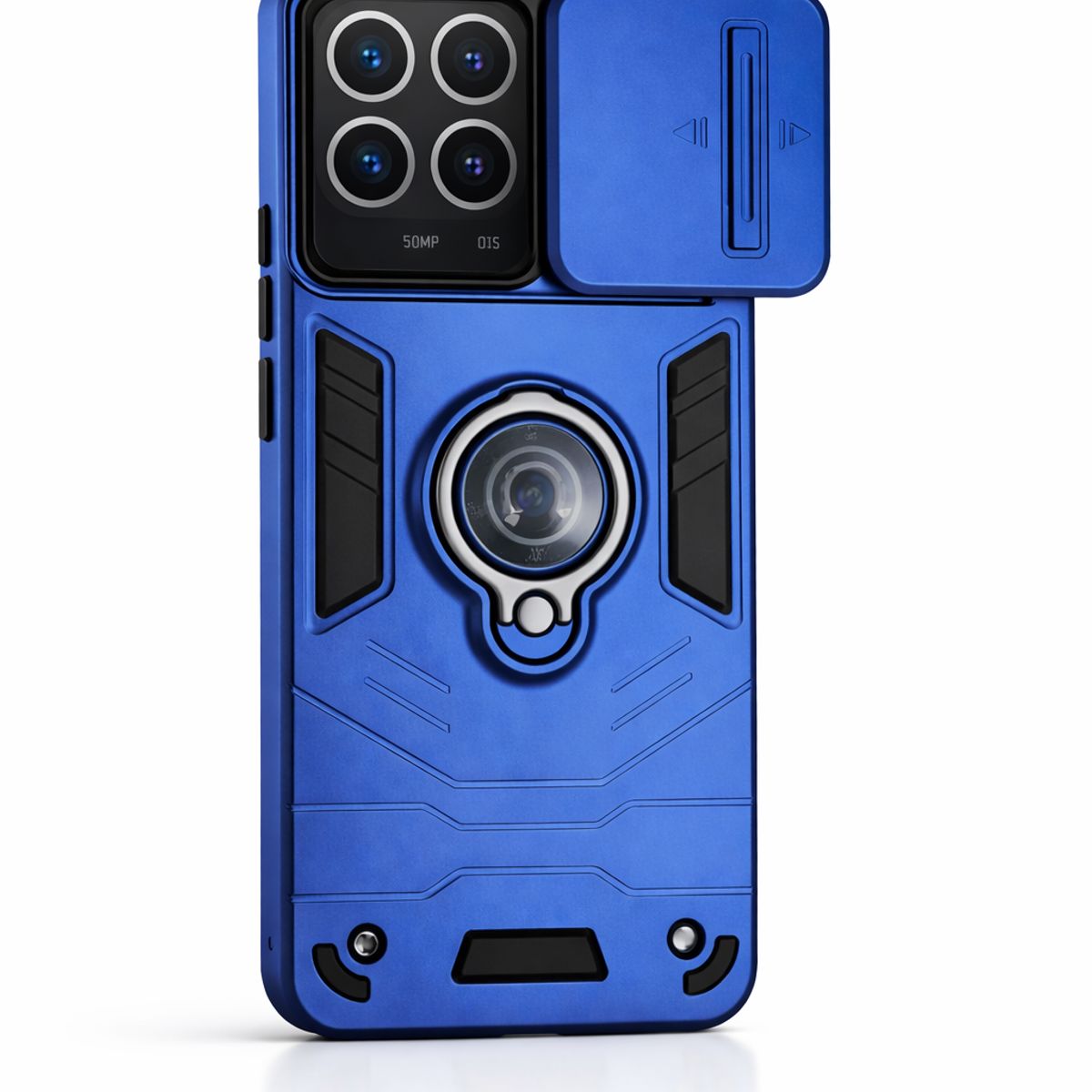 GENERICO - CARCASA PARA MOTOROLA G56 ANILLO CUBRE CAMARA COLOR NEGRO