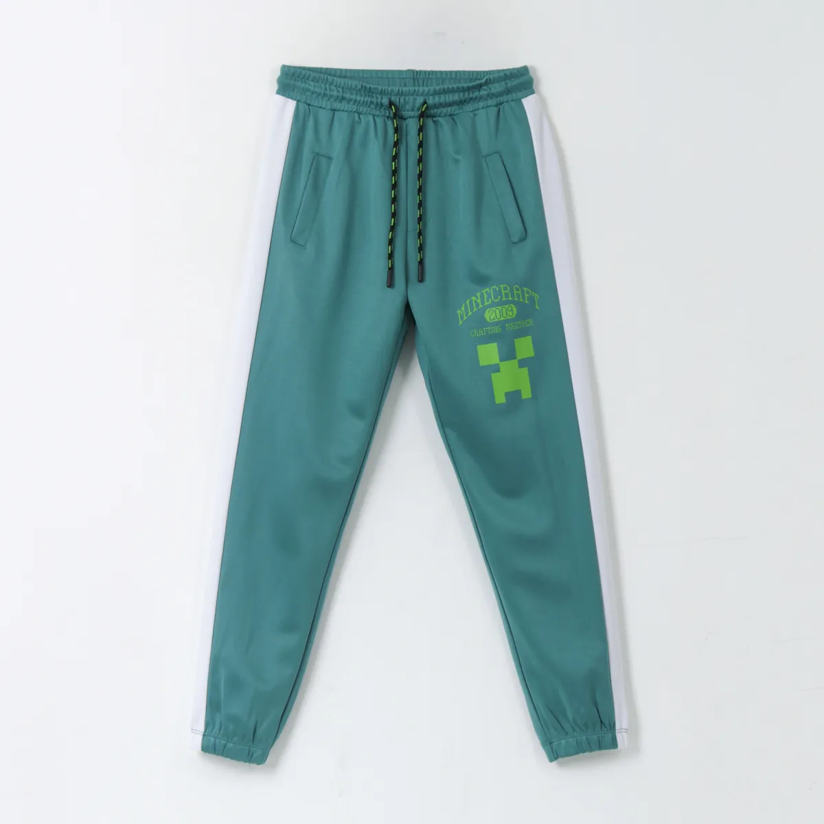 MINECRAFT - Pantalón de Buzo Niño Deportivo Verde Minecraft