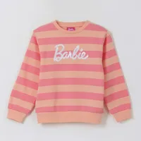 Polerón Cerrado Niña Rayas Rosado