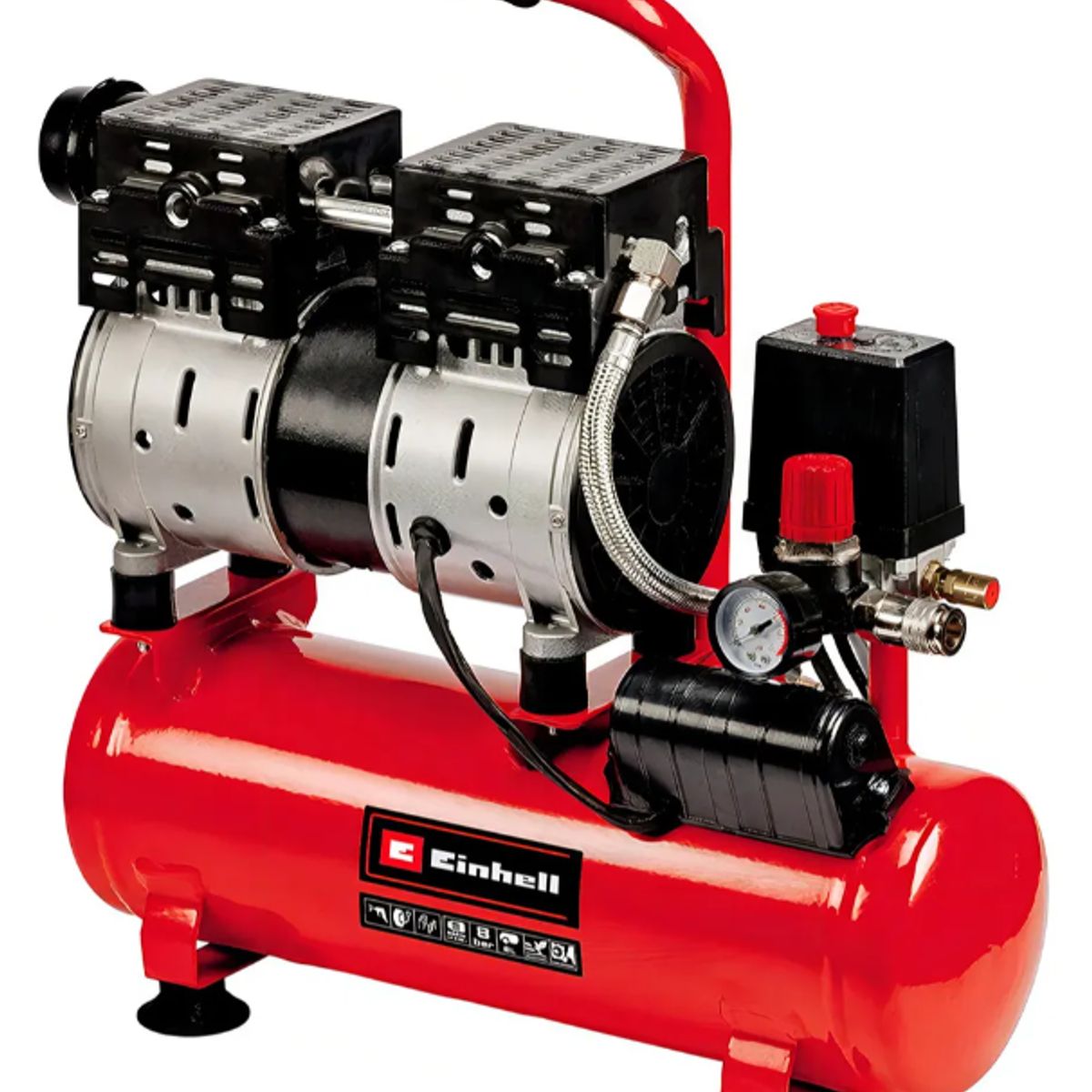 EINHELL - Compresor De Aire Silencioso Einhell Te-ac 6 Silent 6 Lts
