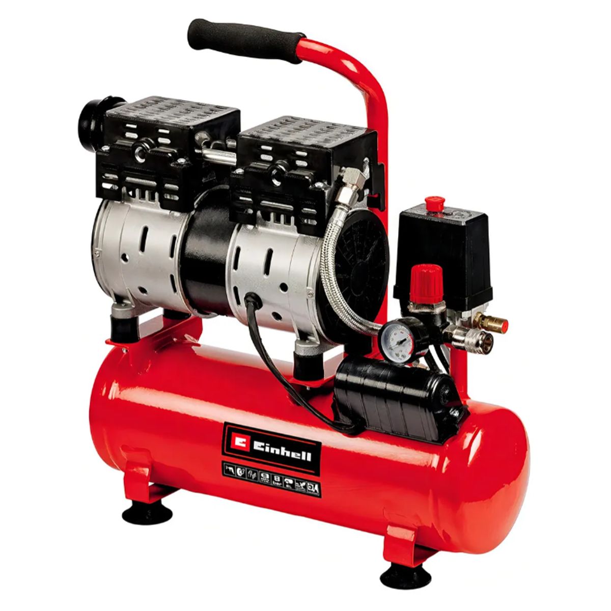 EINHELL - Compresor De Aire Silencioso Einhell Te-ac 6 Silent 6 Lts