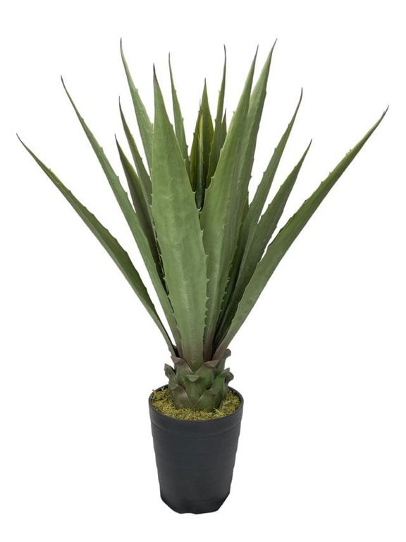 Agave Verde Acerrado de 98cm Artificial - Estilo Natural para Interiores y Vitrinas