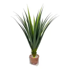 COREL - Agave Yuca 80cm Artificial - Estilo Natural para Interiores y Vitrinas