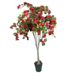 COREL - Árbol Artificial Buganvilla 150cm Artificial - Estilo Natural para Interiores y Vitrinas