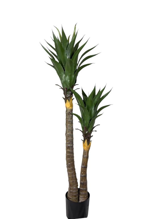 Arbol Artificial de Yuca 120 cm UV Artificial - Estilo Natural para Interiores y Vitrinas