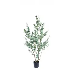 COREL - Árbol Artificial Eucalipto 180cm Artificial - Estilo Natural para Interiores y Vitrinas