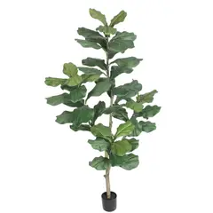 COREL - Árbol Artificial Ficus Lyrata 150cm Artificial - Estilo Natural para Interiores y Vitrinas
