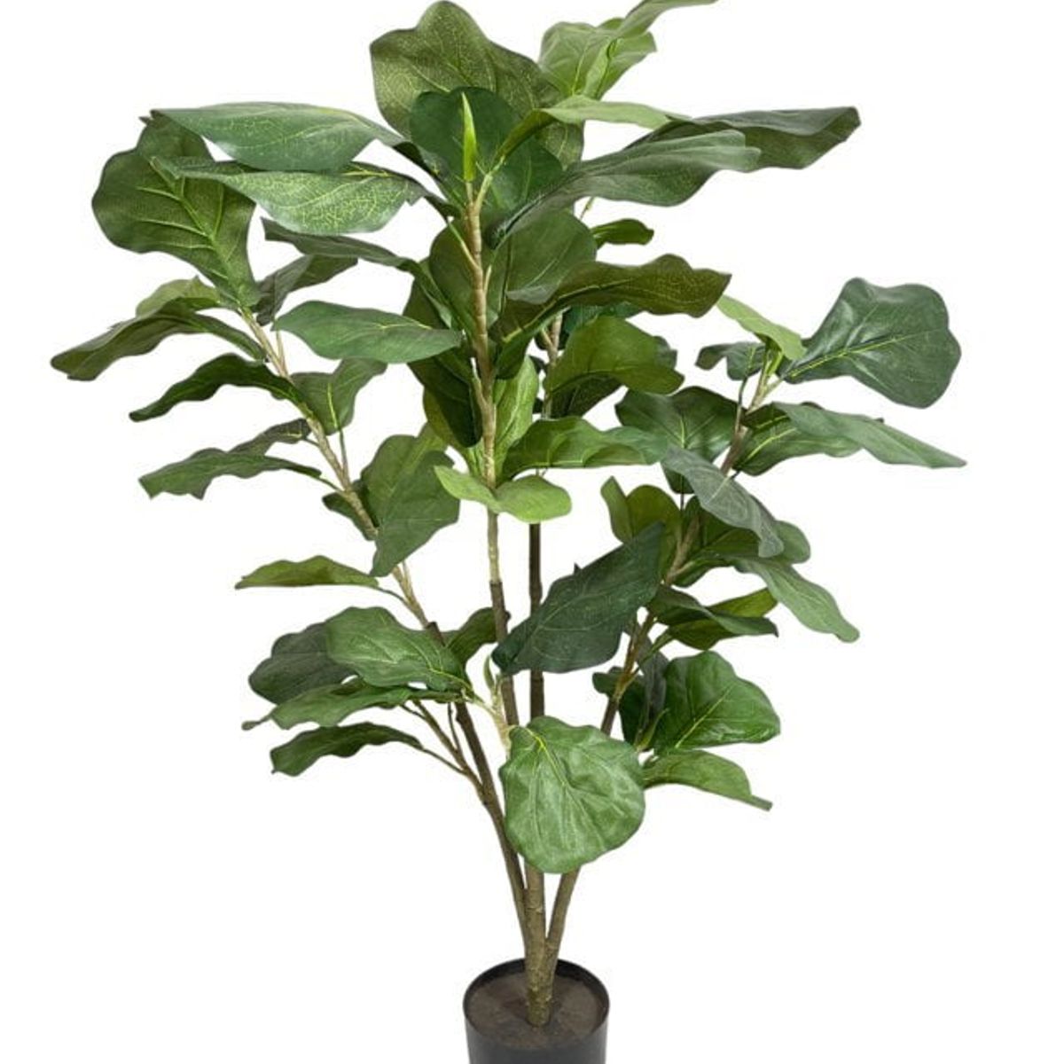 COREL - Árbol Artificial Ficus Lyrata 90cm Artificial - Estilo Natural para Interiores y Vitrinas