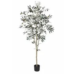 COREL - Árbol Artificial Olivo 180cm Artificial - Estilo Natural para Interiores y Vitrinas