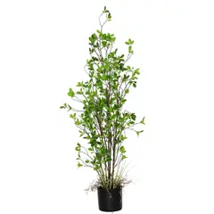 COREL - Arbusto Hoja Chica 122cm Artificial - Estilo Natural para Interiores y Vitrinas