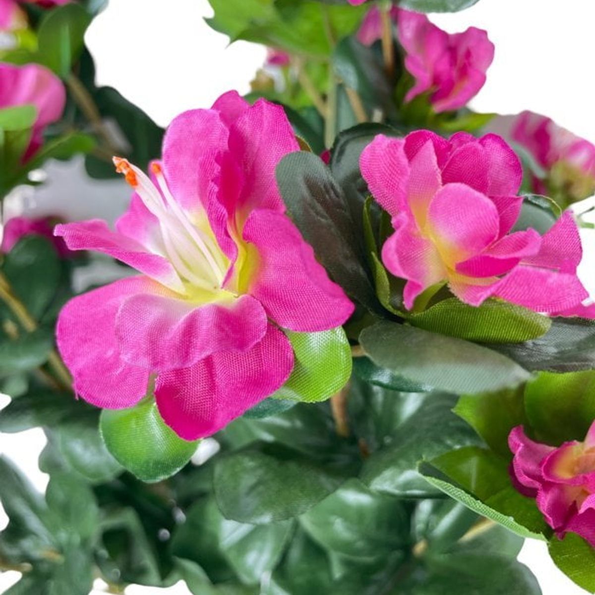COREL - Arbusto Rhododendro 39cm Artificial - Estilo Natural para Interiores y Vitrinas