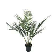 COREL - Areca Hoja Fina 71 cm Artificial - Estilo Natural para Interiores y Vitrinas