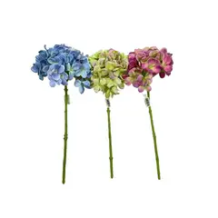 COREL - Hortensia Rosa 45cm Artificial - Estilo Natural para Interiores y Vitrinas