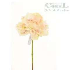 COREL - Hortensia Rosa Clara 50cm Artificial - Estilo Natural para Interiores y Vitrinas
