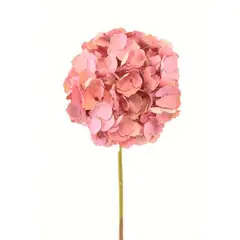 COREL - Hortensia Rosada 50cm Artificial - Estilo Natural para Interiores y Vitrinas