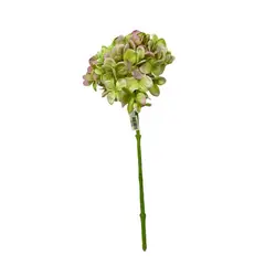 COREL - Hortensia Rosada/Verde 45cm Artificial - Estilo Natural para Interiores y Vitrinas