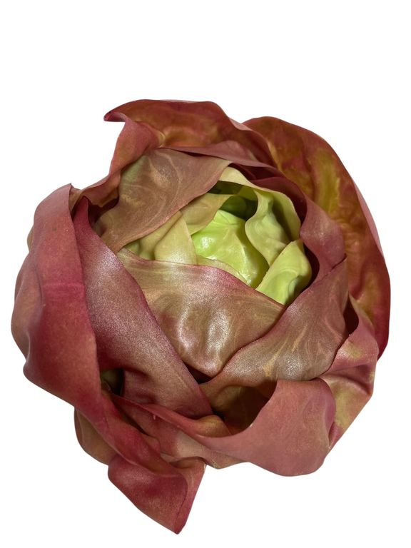 Lechuga Francesa 16cm Artificial - Estilo Natural para Interiores y Vitrinas