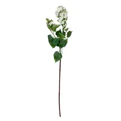 COREL - Lila Blanca 85cm Artificial - Estilo Natural para Interiores y Vitrinas