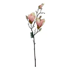 COREL - Magnolia Rosada 50cm Artificial - Estilo Natural para Interiores y Vitrinas