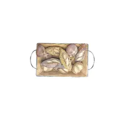 COREL - Pan Sésamo Decorativo Artificial - Estilo Natural para Interiores y Vitrinas