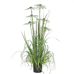 COREL - Pasto Papiro 182cm Artificial - Estilo Natural para Interiores y Vitrinas