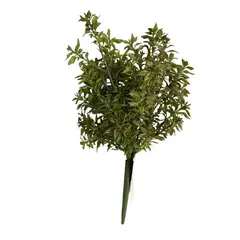 COREL - Pasto Verde Rojo 34 cm Artificial - Estilo Natural para Interiores y Vitrinas