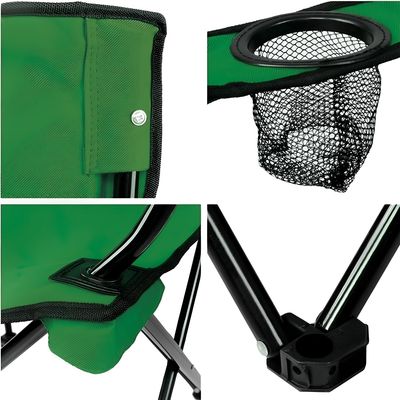 Imagen 2 del producto Silla Plegable Playa Exterior Camping Portátil 50x50x80 Cm Colores