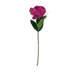 COREL - Peonía Fucsia Simple 45cm Artificial - Estilo Natural para Interiores y Vitrinas