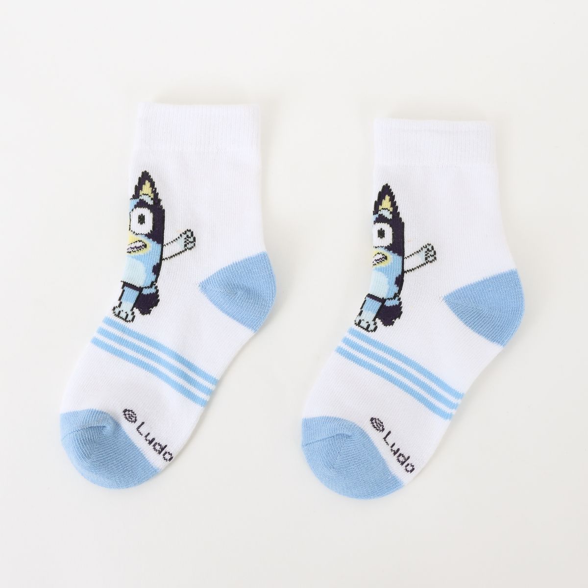 BLUEY - Tripack Calcetines Niña Blanco Full Print Bluey
