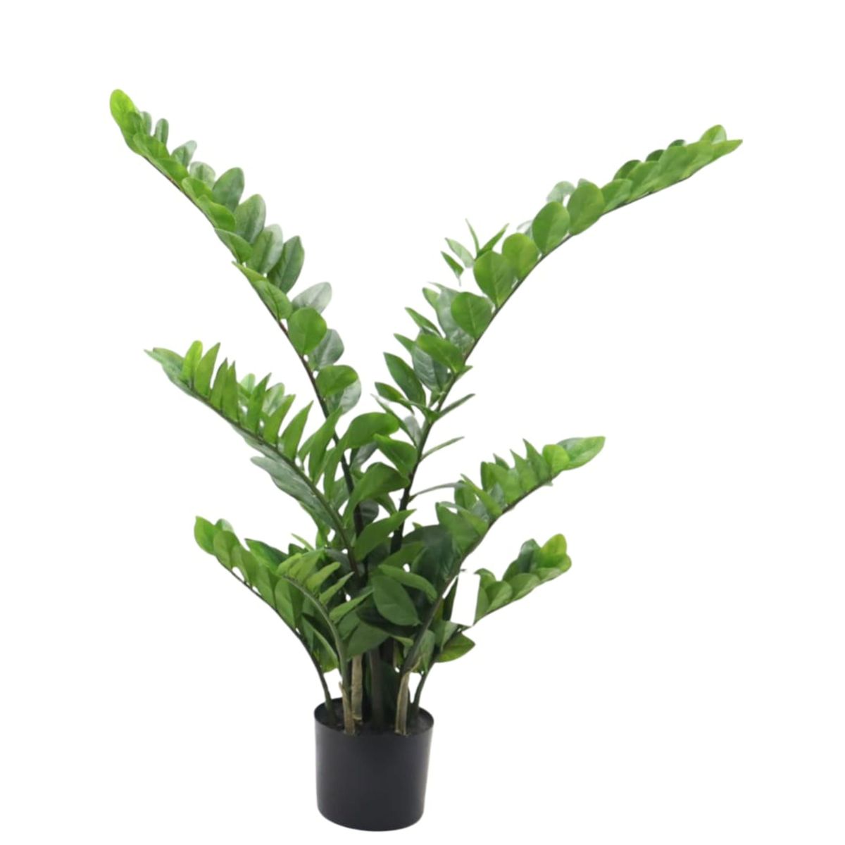COREL - Planta Zamifolia 110cm Artificial - Estilo Natural para Interiores y Vitrinas