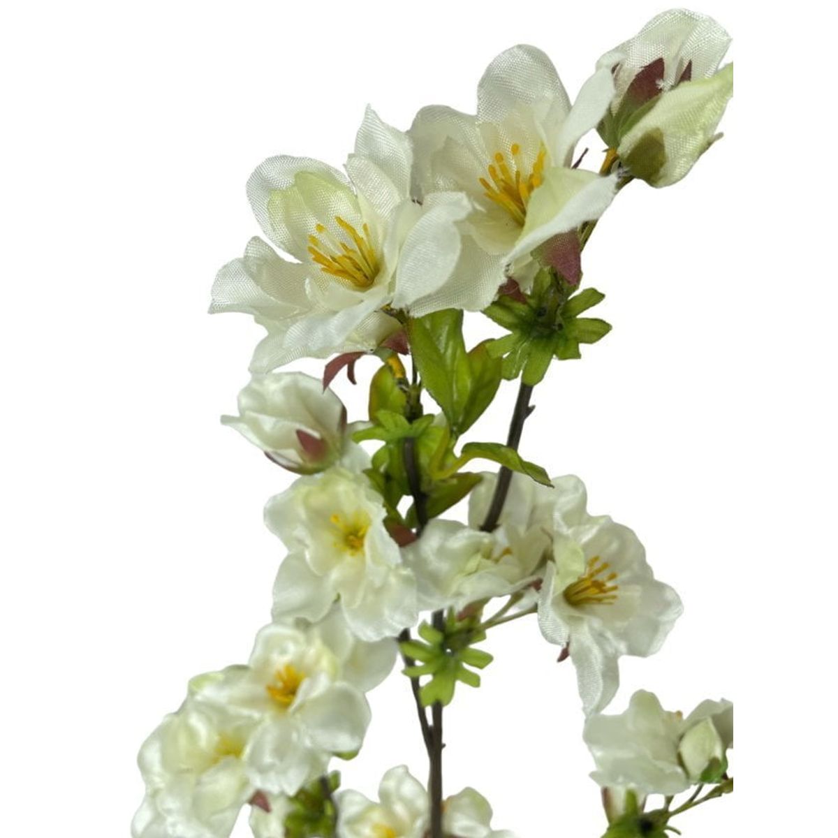 COREL - Rama Artificial Cerezo Blanca 90cm Artificial - Estilo Natural para Interiores y Vitrinas