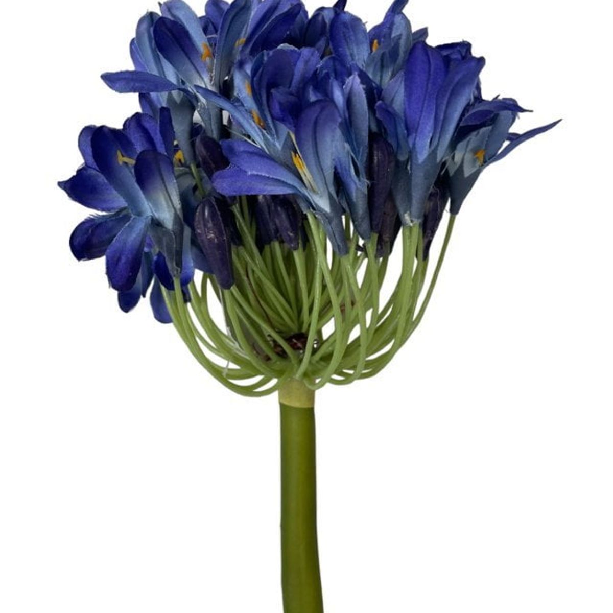 COREL - Rama Artificial de Agapanto Azul 89cm Artificial - Estilo Natural para Interiores y Vitrinas