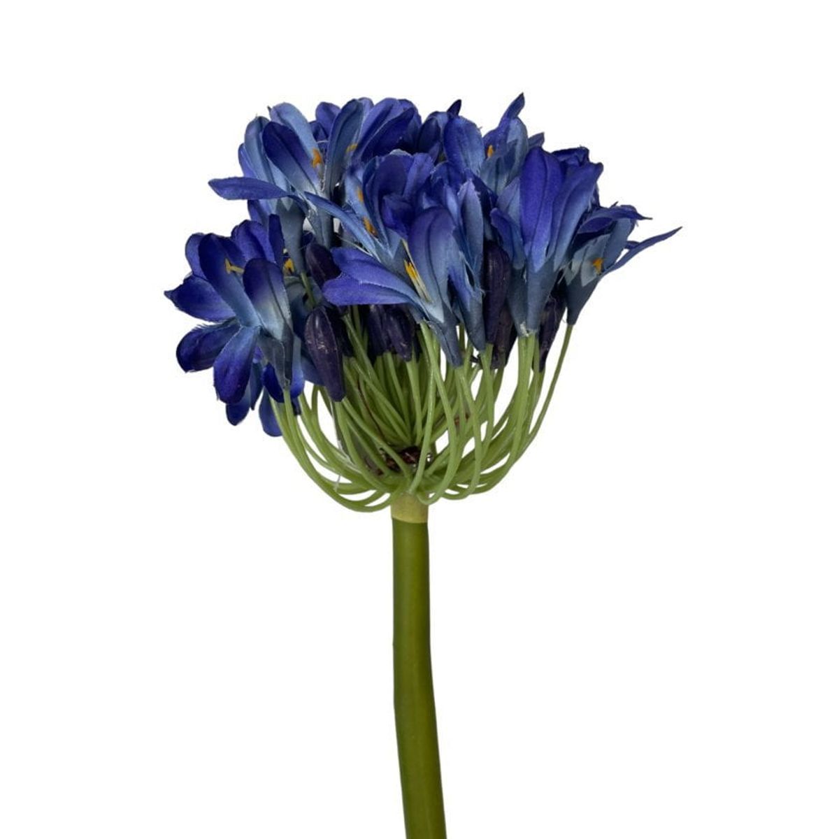 COREL - Rama Artificial de Agapanto Azul 89cm Artificial - Estilo Natural para Interiores y Vitrinas