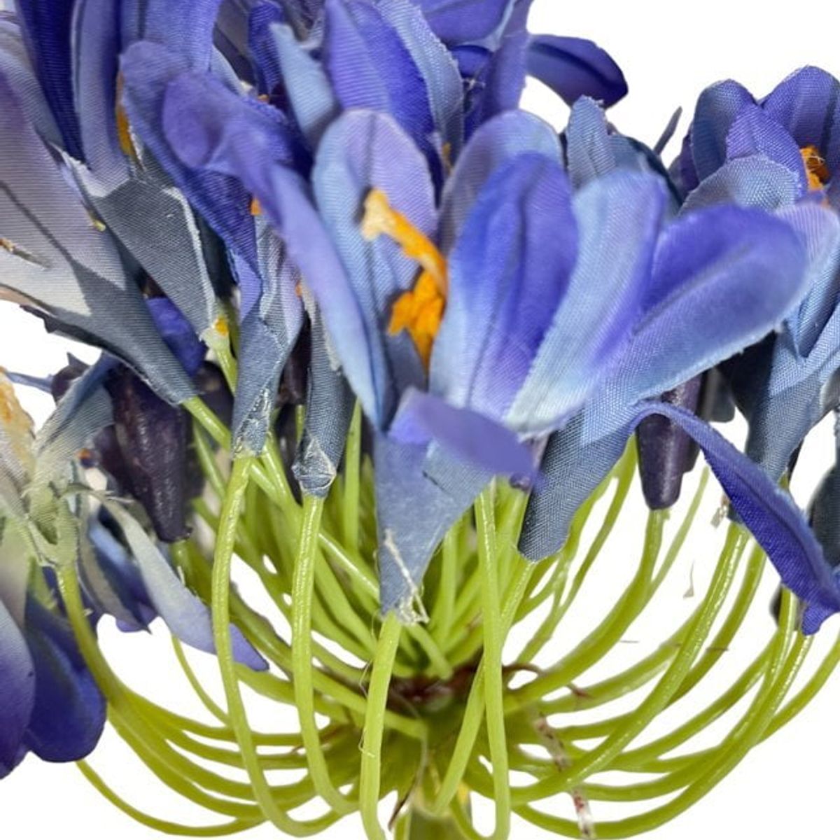 COREL - Rama Artificial de Agapanto Azul 89cm Artificial - Estilo Natural para Interiores y Vitrinas