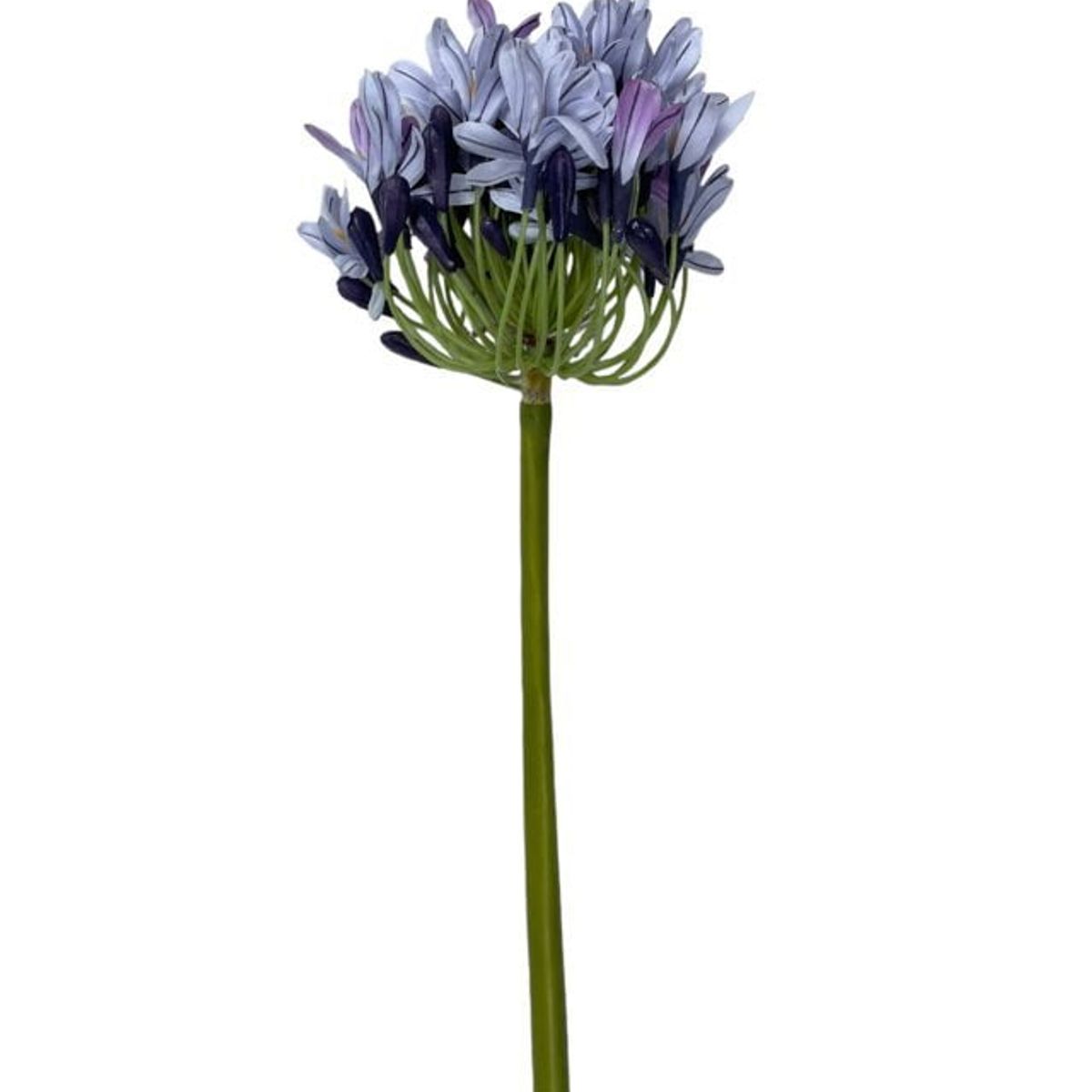 COREL - Rama Artificial de Agapanto Lila 89cm Artificial - Estilo Natural para Interiores y Vitrinas