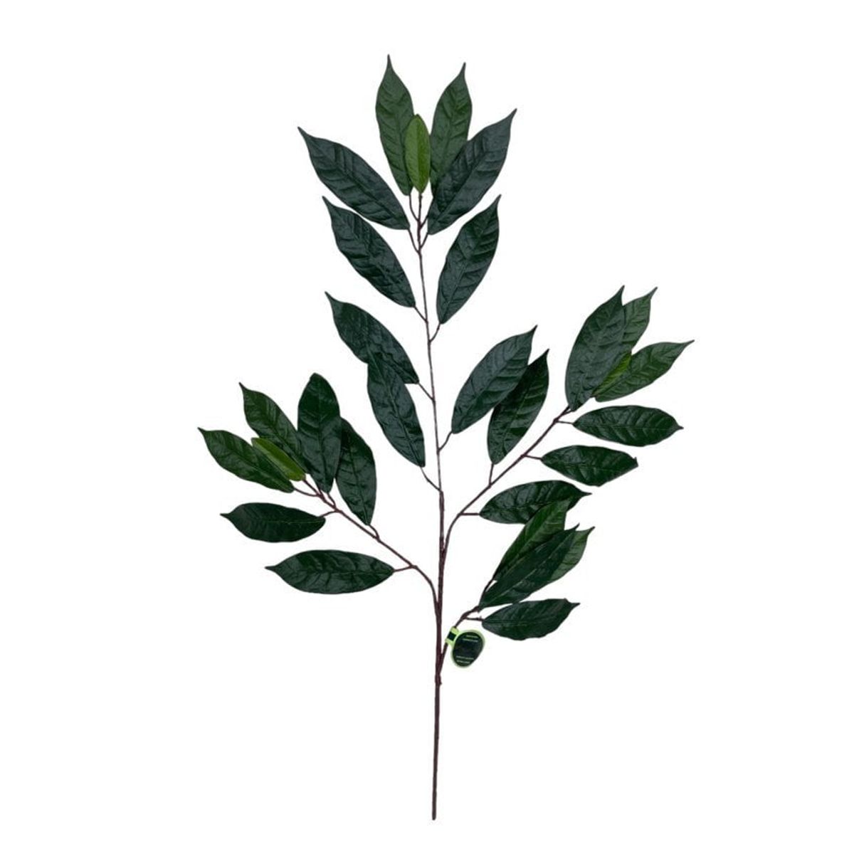 COREL - Rama Artificial de Ficus Verde-Mauve 50cm Artificial - Estilo Natural para Interiores y Vitrinas
