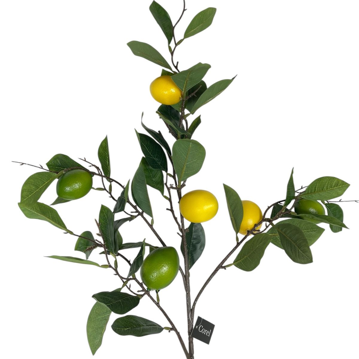 COREL - Rama Artificial de Limon Corel 95cm Artificial - Estilo Natural para Interiores y Vitrinas