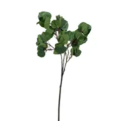 COREL - Rama Artificial Hoja Redonda 70cm Artificial - Estilo Natural para Interiores y Vitrinas