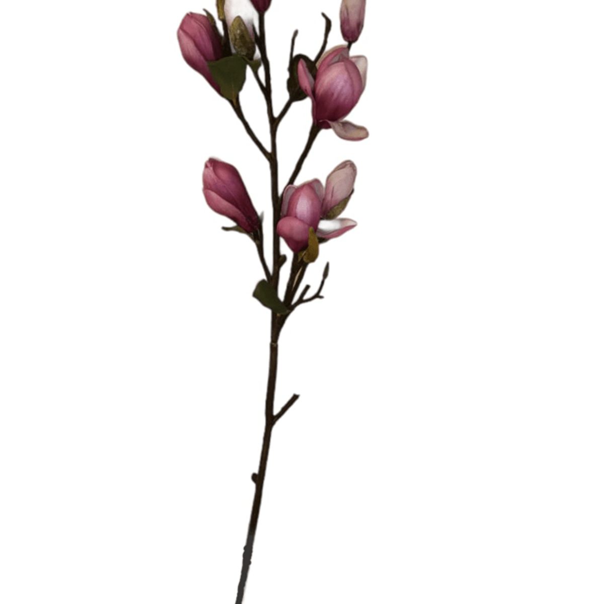 COREL - Rama Artificial Magnolia Fucsia 84cm Artificial - Estilo Natural para Interiores y Vitrinas