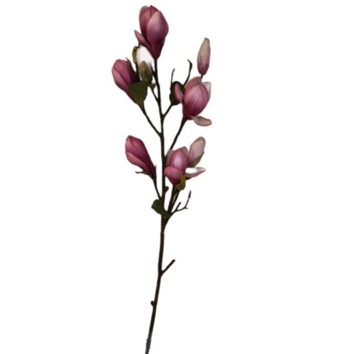 COREL - Rama Artificial Magnolia Fucsia 84cm Artificial - Estilo Natural para Interiores y Vitrinas