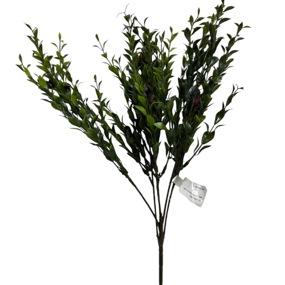 COREL - Ramo Box Con Fruto Rojo Artificial - Estilo Natural para Interiores y Vitrinas