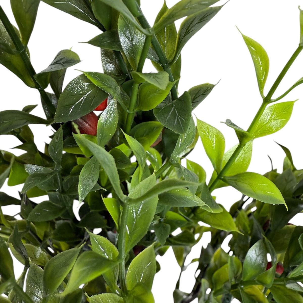 COREL - Ramo Box Con Fruto Rojo Artificial - Estilo Natural para Interiores y Vitrinas