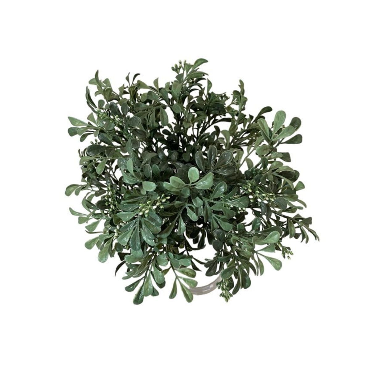 COREL - Ramo Hoja Chica Con Florencia 16cm Artificial - Estilo Natural para Interiores y Vitrinas