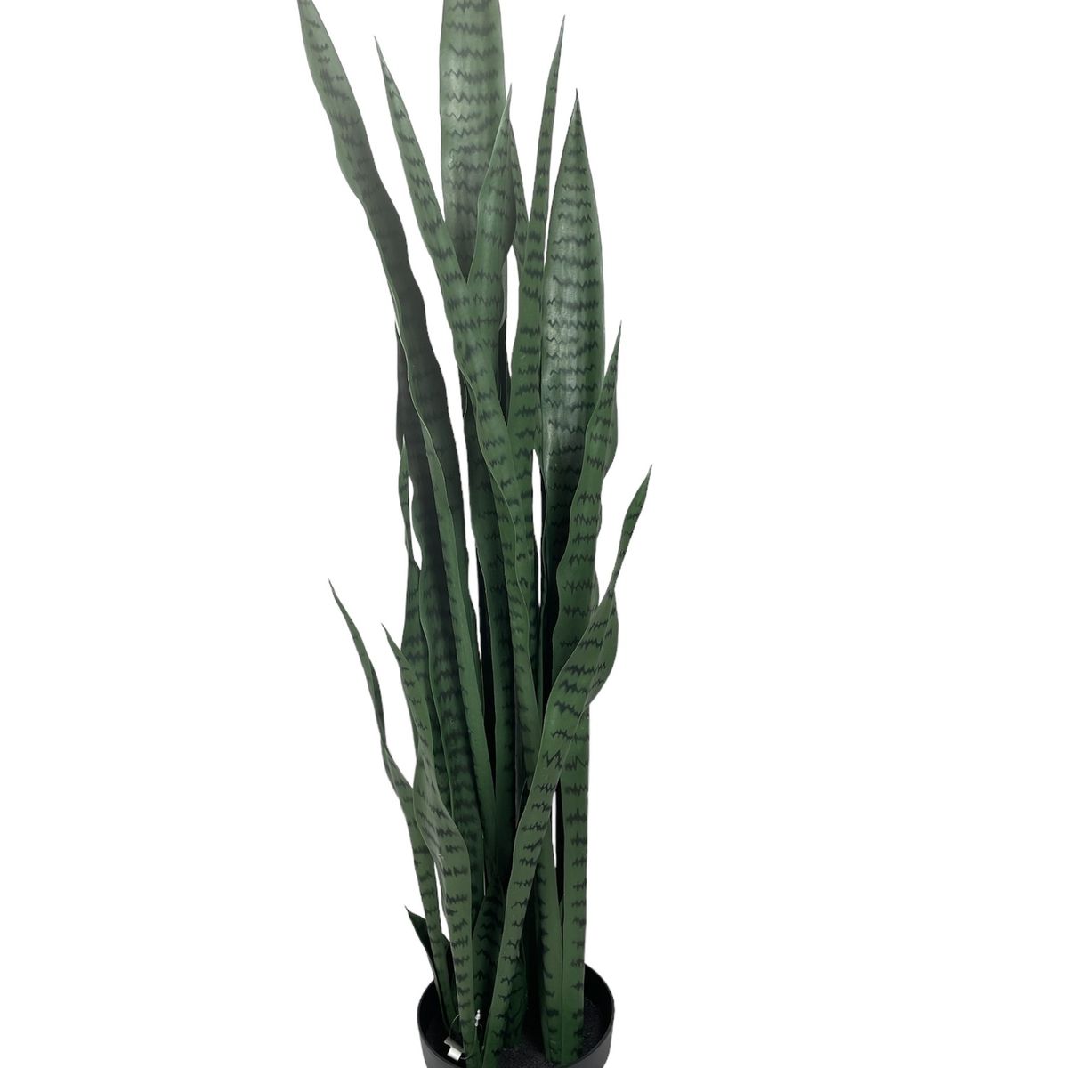 COREL - Sanseviera Verde de 112cm Artificial - Estilo Natural para Interiores y Vitrinas