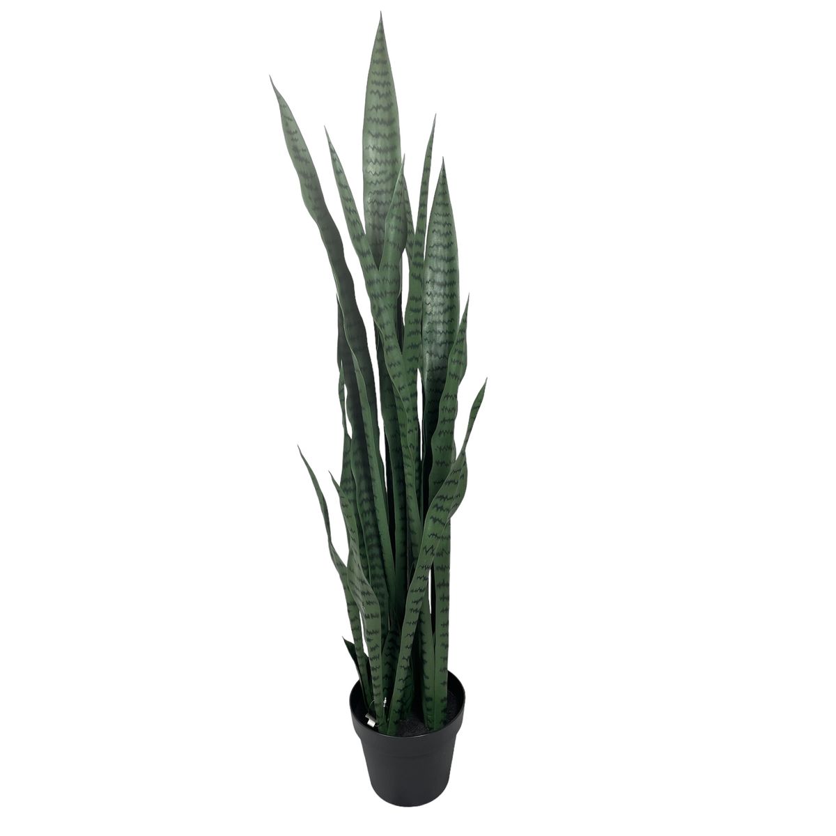 COREL - Sanseviera Verde de 112cm Artificial - Estilo Natural para Interiores y Vitrinas