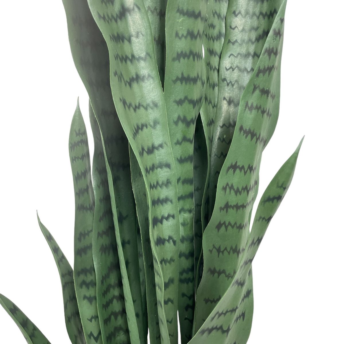 COREL - Sanseviera Verde de 112cm Artificial - Estilo Natural para Interiores y Vitrinas