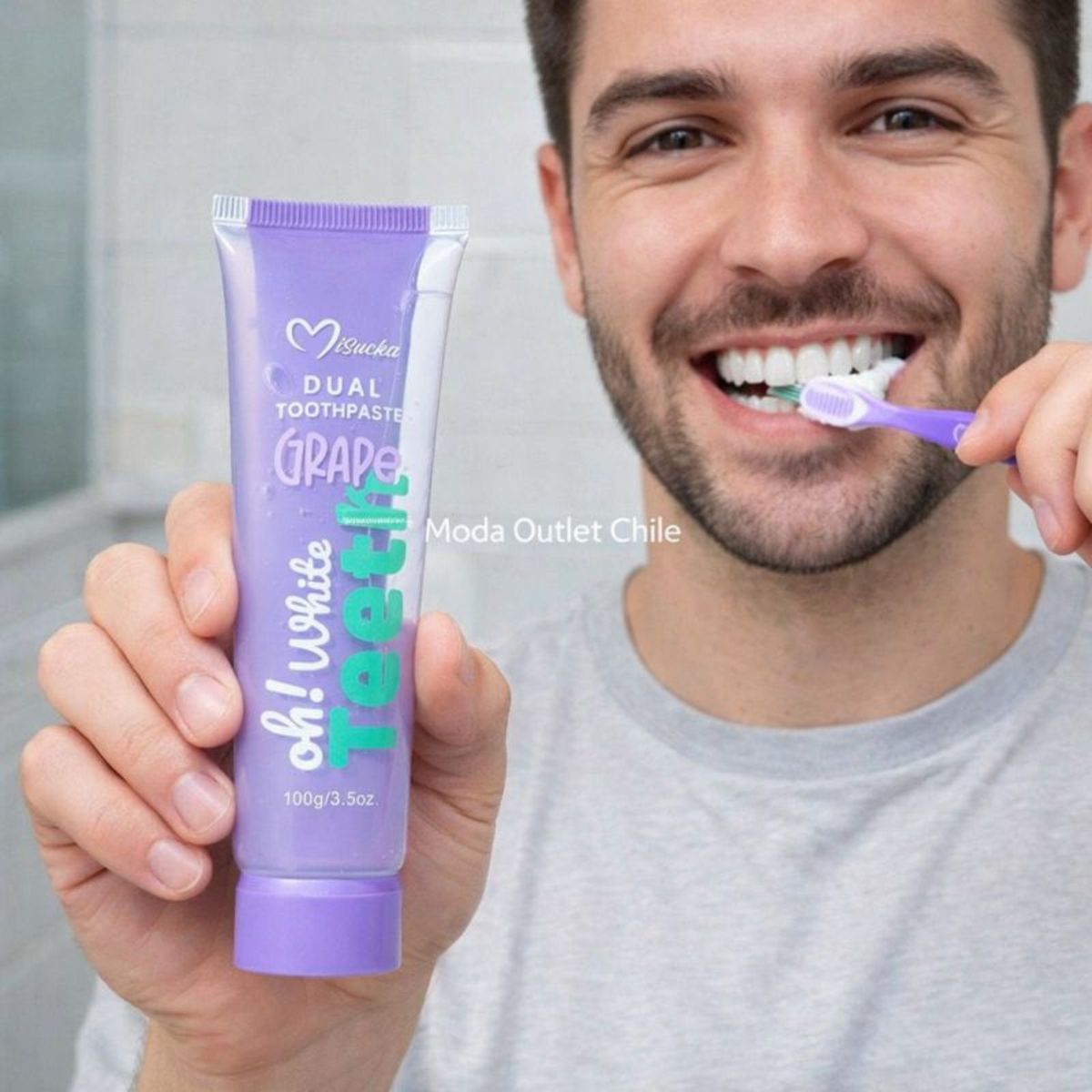 GENERICO - Pasta dental DUO Dientes Mas Blancos de Misucka - Grape